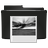 Folder Black Pictures Out Icon